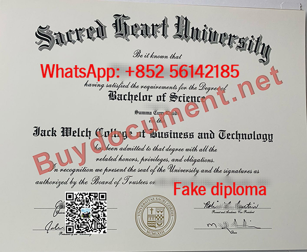 buy Sacred Heart University diploma. Fake SHU degree
