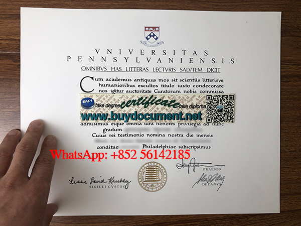 Fake UPenn diploma. Buy UPenn degree. University of Pennsylvania diploma.