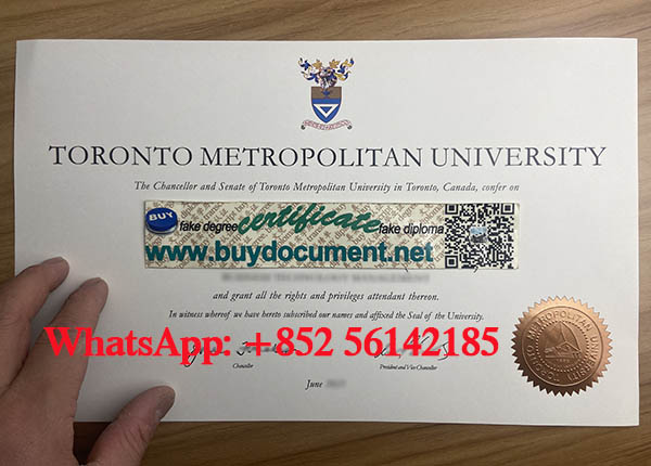 Get a fake Toronto Metropolitan University diploma.