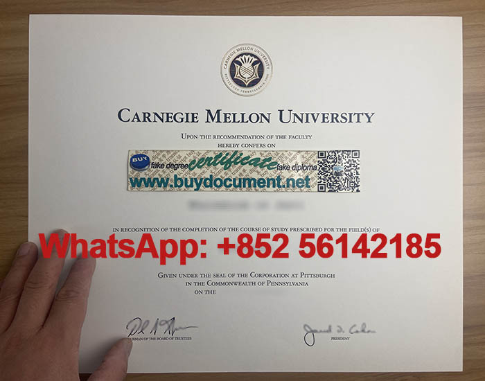 Need a fake Carnegie Mellon University diploma. CMU degree. 