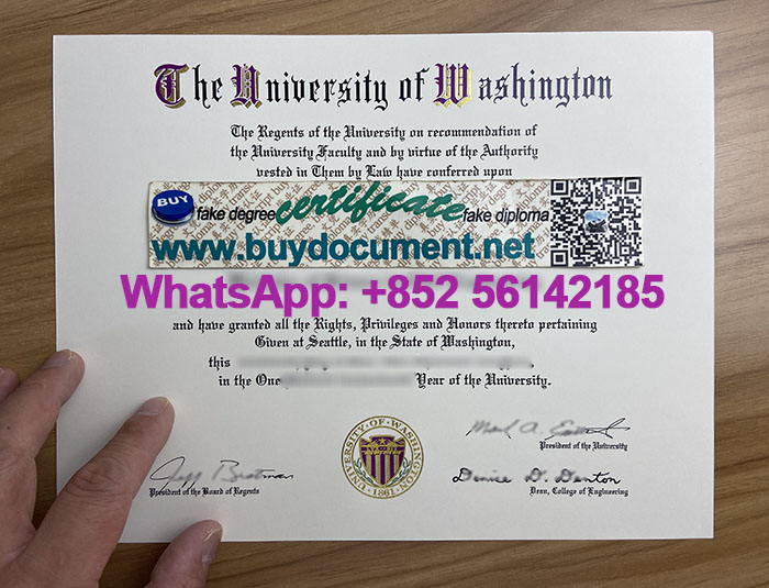 Make a fake University of Washington diploma. Fake UW diploma for sale. 