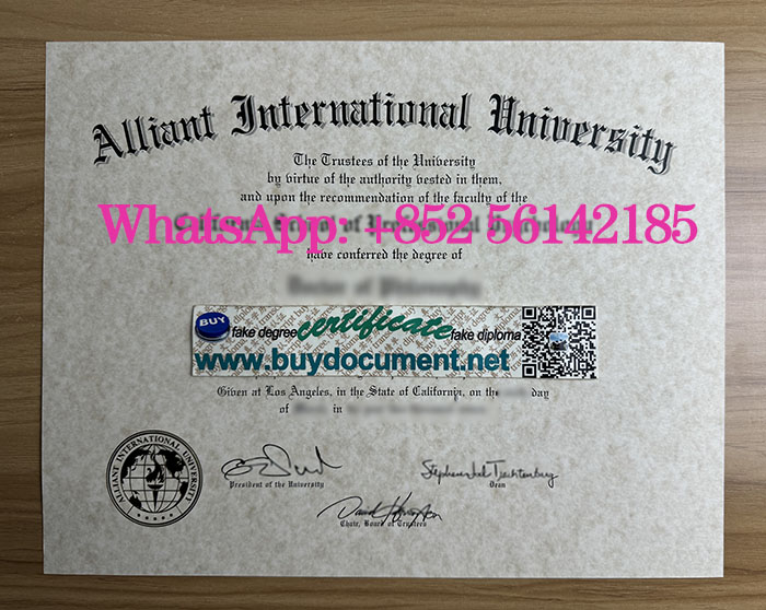 Alliant International University diploma for sale