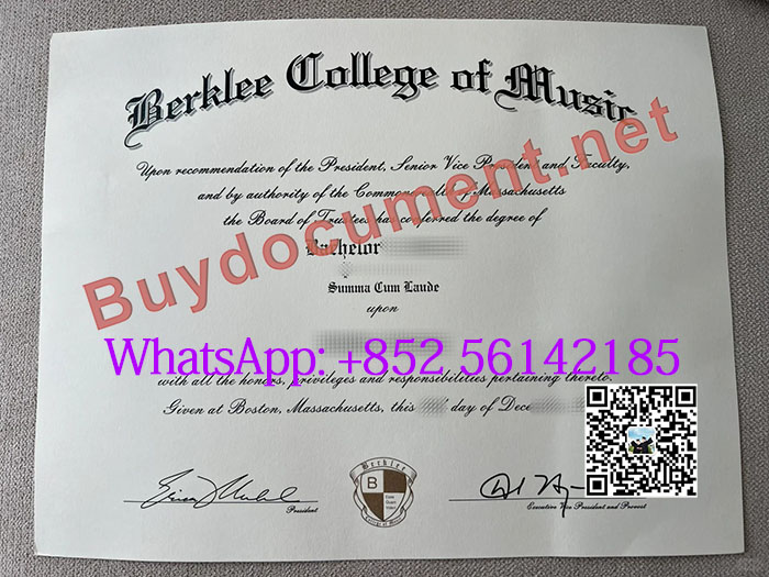 Buy Berklee College of Music diploma. 