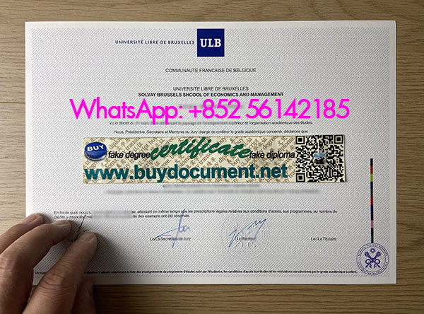 Get a fake ULB diploma.